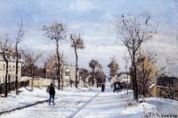 Pissarro, Camille - Street in the Snow, Louveciennes